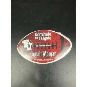 Vintage Captain Morgan XL T-shirt "Dominate The Tailgate" Football Party Rum